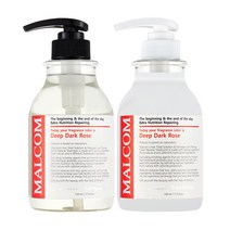 말콤 딥 다크 로즈 샴푸 520ml + 트리트먼트 520ml 세트, 1세트