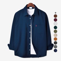 [포켓셔츠] 가이스토리 남성용 사계절 피셔 포켓 긴팔 빅사이즈 캐주얼 셔츠