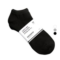 삭스팝 남성용 프리미엄 무지 발목 양말 10켤레