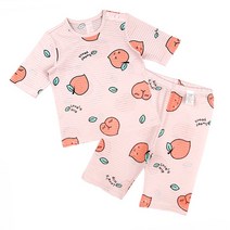 메이키즈 아동용 러블리피치 오가닉 7부 쟈가드 실내복