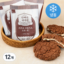 단백질과자점 카카오 크림치즈 소보로 (냉동), 90g, 12개