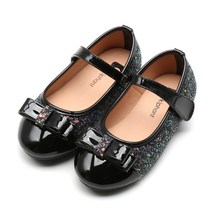 키펀트 여아용 글리터 에나멜 구두 K-53