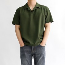 해리슨 냉감 오픈카라 반팔 셔츠