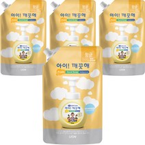 아이깨끗해 거품형 핸드솝 순 리필, 4개, 600ml