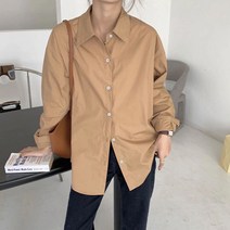 안다로미 여성용 무스무스 루즈핏 셔츠