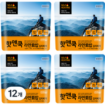 이지밥 핫앤쿡 라면애밥 김치찌개, 110g, 12개