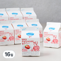 덴마크 드링킹 요구르트 딸기, 16입, 275ml
