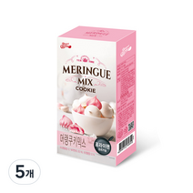 브레드가든 머랭 쿠키 믹스 밀크맛 산딸기맛, 150g, 5개