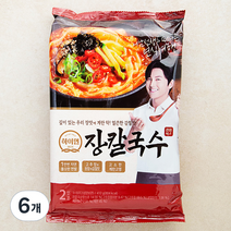 삼립 하이면 강릉식 장칼국수 2인분, 412g, 6개