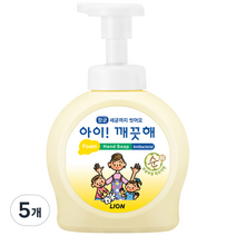아이깨끗해 핸드워시 순 보송보송 파우더향, 490ml, 5개