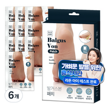 무로 발거스본 발바닥 패치, 6개, 10개입