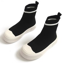 쥬시포올 여성용 니트 미들 삭스 스니커즈 부츠 5cm RS-2J05A