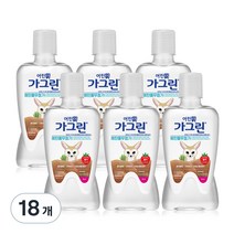 가그린 어린이용 딸기향 구강청결제 랜덤발송, 380ml, 18개