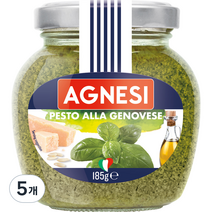 아그네시 바질 페스토 소스, 185g, 5개