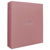 앨범샵 러브 바인더 접착식 포토앨범, 핑크 돌핀(흑색내지), 50매