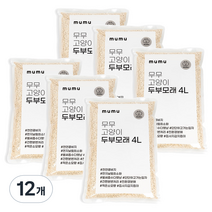 무무 고양이 두부모래, 12개, 4L