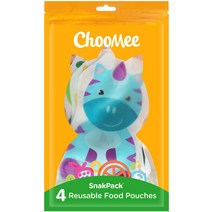 츄미 이유식 파우치 옐로우 + 핑크 + 그린 + 블루 세트, 1세트