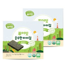 퓨어잇 순수한 아이김, 김100%, 15g, 2개