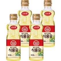 해표 식용유, 500ml, 4개