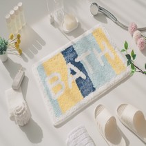 솔브리빙 보송보송 파스텔 논슬립 욕실 화장실 발매트 물흡수, BATH