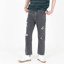 남성용 232 루즈핏 스크래치 레귤러 데님팬츠