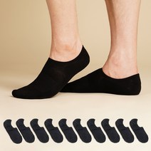 삭스팝 남성용 발등 덮는 페이크삭스 양말 10켤레