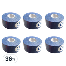 뽀마 스포츠테이프 2.5cm*5m 블루, 1개입, 36개
