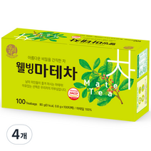 우리차 웰빙 마테차, 0.8g, 100개입, 4개