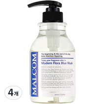 말콤 모던 플로라 블루머스크 샴푸, 520ml, 4개