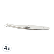 비투스 속눈썹 연장 핀셋 고급형 MSA-19, 혼합색상, 4개