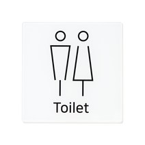 화장실 표지판 TX타입 정사각형, Toliet, 1개