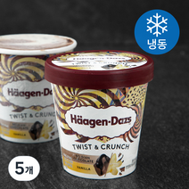 하겐다즈 파인트 트위스트 벨지안 앤 크런치 초콜릿 바닐라 (냉동), 403ml, 5개