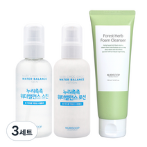 누리숲 누리촉촉 스킨 160ml + 로션 160ml + 녹삼초 폼클렌저 120ml, 3세트