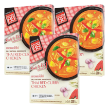 홈쿡 타이 레드치킨카레 1인분, 200g, 3개입