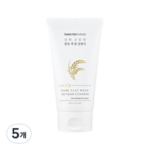 땡큐파머 강화 교동쌀 맑음 팩 폼 클렌저, 150ml, 5개