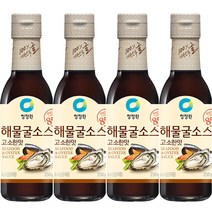 청정원 해물굴소스 고소한맛, 250g, 4개