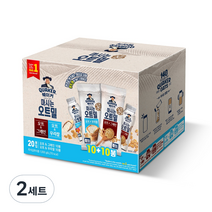 퀘이커 마시는 오트밀 오트 앤 그레인 50g x 10p + 오트 앤 우리쌀 50g x 10p 세트, 1000g, 2세트