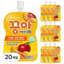 아이배냇 끙아 과일야채주스 80ml, 에이, 20개
