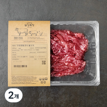 설성목장 무항생제 인증 한우 정육 1등급 불고기용 (냉장), 300g, 2개