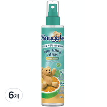 스너글 포근한 섬유탈취제 스파클링 시트러스 본품, 150ml, 6개