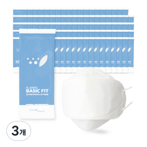 클라링 베이직핏 황사 방역마스크 중형 KF94, 100개입, 3개, 흰색