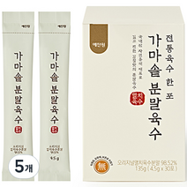예찬원 조미료 멸치팩 분말육수 30p, 135g, 5개