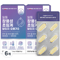 일동생활건강 장용성 초임계 알티지 오메가3 30g, 6개