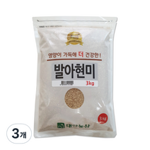 대한농산 발아현미, 3kg, 3개