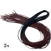 알로데 스트레이트 드레드 부분가발 75cm, TYPE 05, 2개