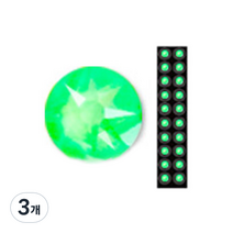 와사비네코 미미츠보 쥬얼리 귀지압패치 M 3.0mm 20p, 네온그린, 3개