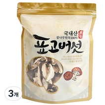 산천농원 참나무 원목 표고버섯 슬라이스, 80g, 3개