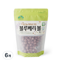 오가닉스토리 유기농 현미로 만든 블루베리볼, 블루베리, 65g, 6개
