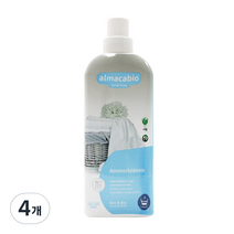 알마카비오 섬유유연제 플라워향 본품, 1L, 4개