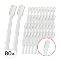 래쉬톡 안전 눈썹칼, 백색, 80개